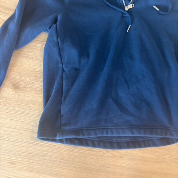 ATHLETA Cozy Karma 1/4 Zip Hoodie Enchanted Blue Sport Sweatshirt size XL - Picture 3 of 11